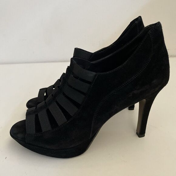 PAUL GREEN Cher Sandal Caged Elastic Strap Open Toe Black Platform 7 UK … - Picture 5 of 10